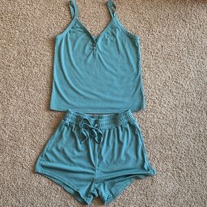 Elegant Teal Women's Pajama Set